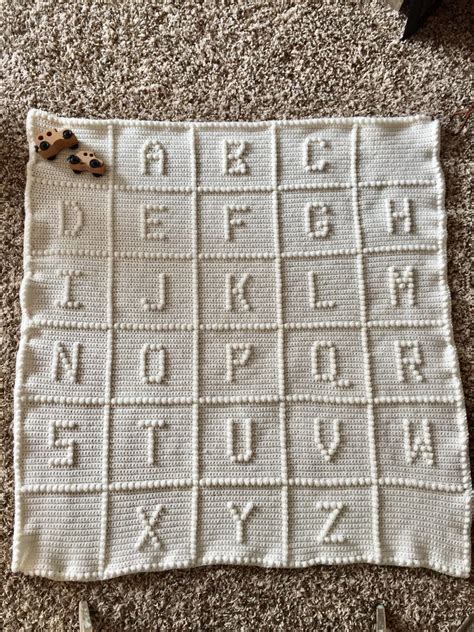 Crochet Alphabet Blanket