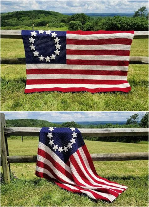 Crochet American Flag