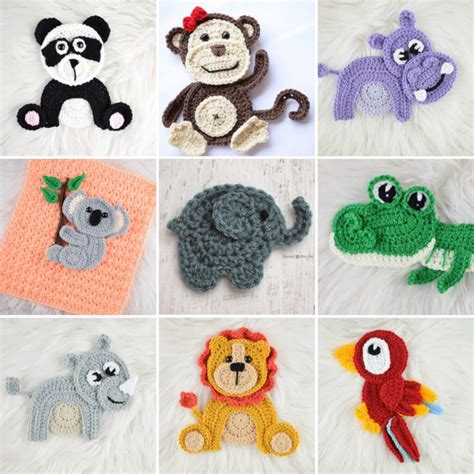Crochet Animal Applique
