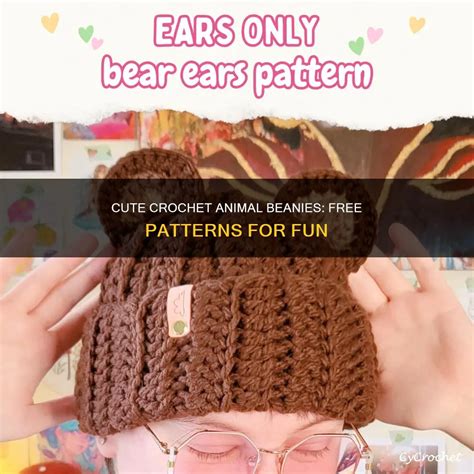 Crochet Animal Beanies Patterns