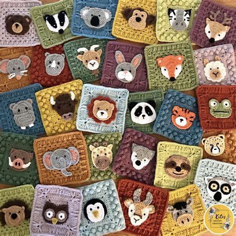 Crochet Animal Blanket