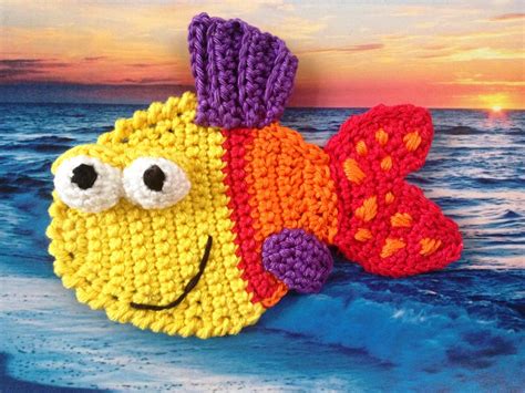Crochet Applique Fish