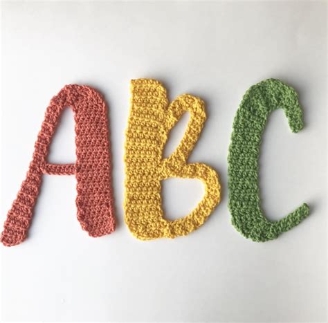 Crochet Applique Letters