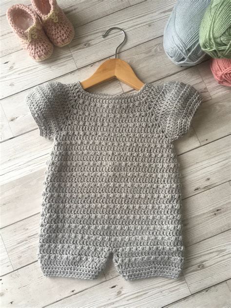 Crochet Baby Romper 03 Months Free Pattern