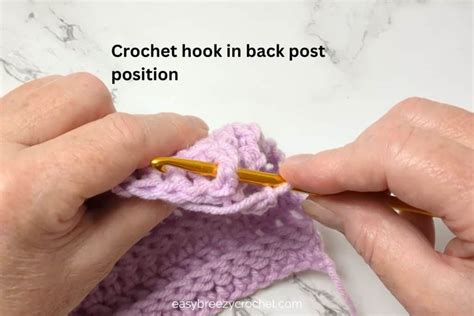Crochet Back Post