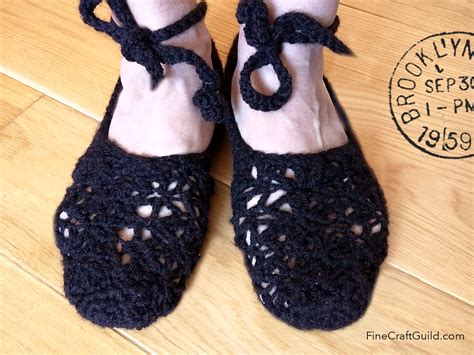 Crochet Ballet Shoes