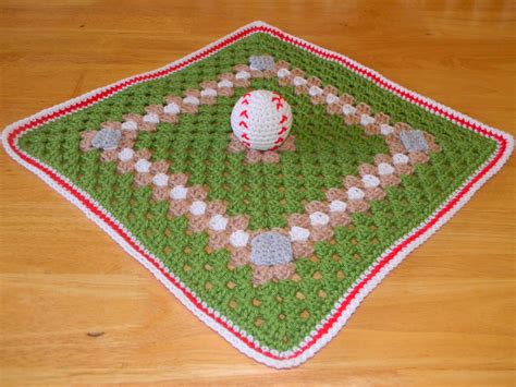 Crochet Baseball Blanket