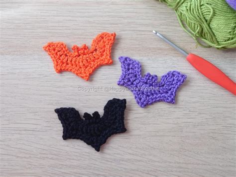 Crochet Bat Applique