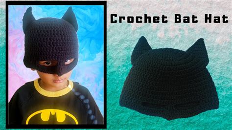 Crochet Bat Hat Pattern