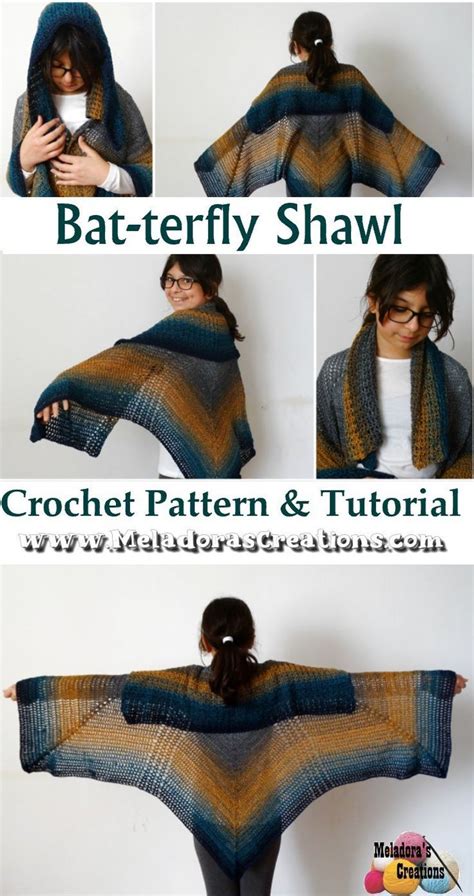 Crochet Batwing Shawl