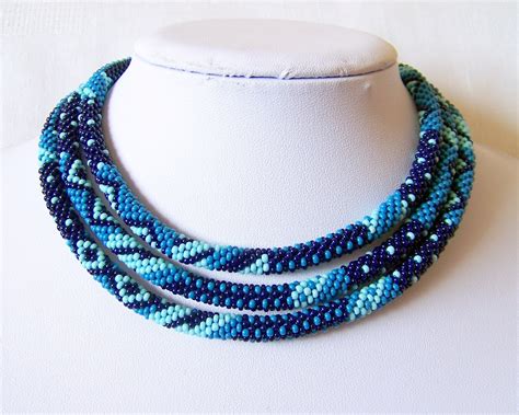 Crochet Beaded Necklace