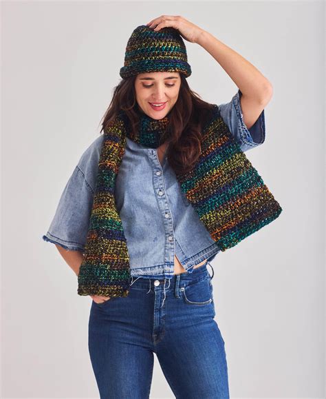 Crochet Beanie And Scarf Set