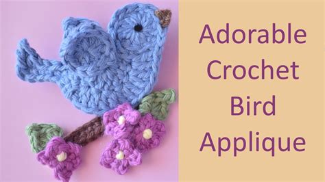 Crochet Bird Applique