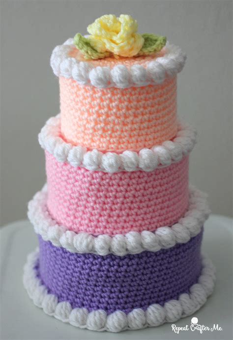 Crochet Birthday Cake