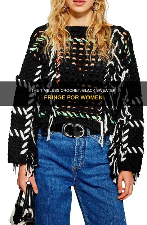 Crochet Black Sweater