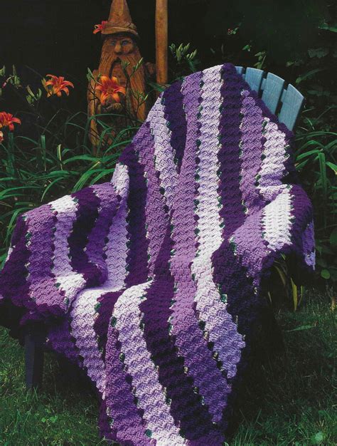 Crochet Blanket Purple