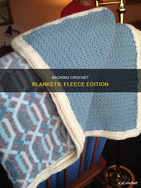 Crochet Blanket With Fleece Backing