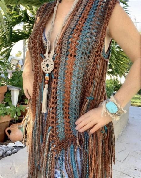 Crochet Boho Vest Pattern