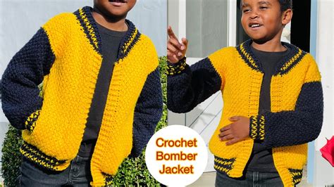 Crochet Bomber Jacket