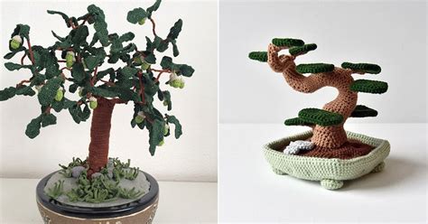 Crochet Bonsai Tree