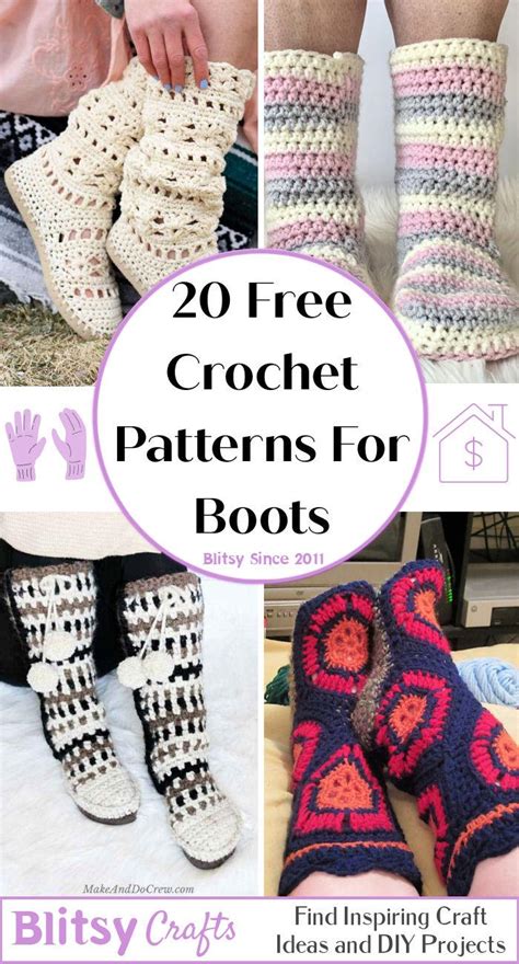 Crochet Boots Pattern Free