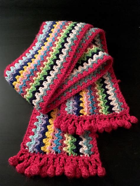 Crochet Border Scarf