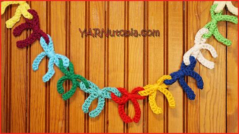 Crochet Bow Garland