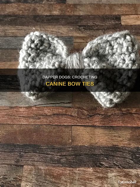 Crochet Bow Tie For Dogs