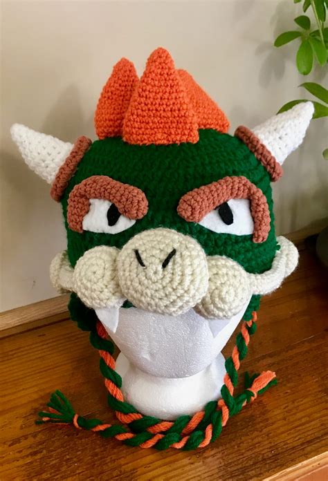 Crochet Bowser Hat