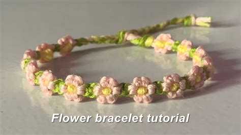 Crochet Bracelet Flower