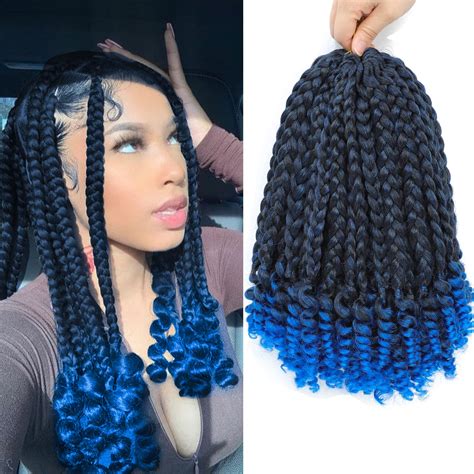 Crochet Braids Blue