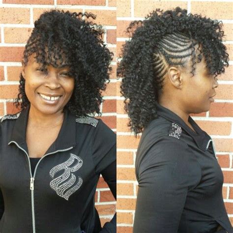 Crochet Braids Side Mohawk