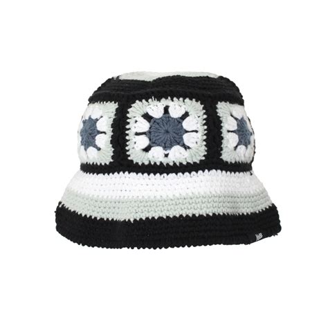 Crochet Bucket Hat Black