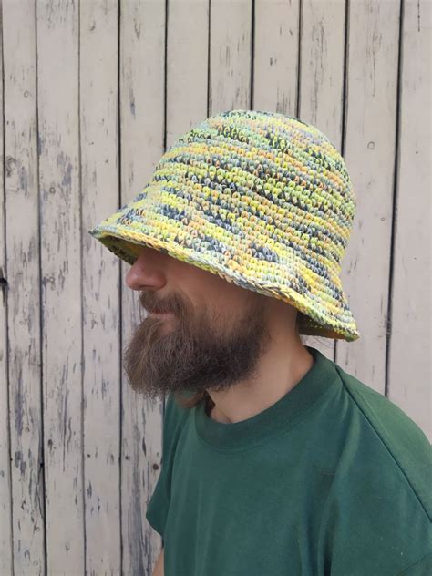 Crochet Bucket Hat Mens