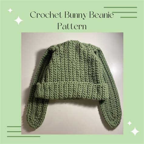 Crochet Bunny Beanie Free Pattern