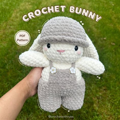 Crochet Bunny With Overalls