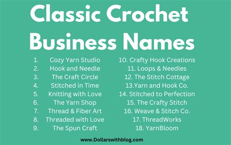 Crochet Business Name
