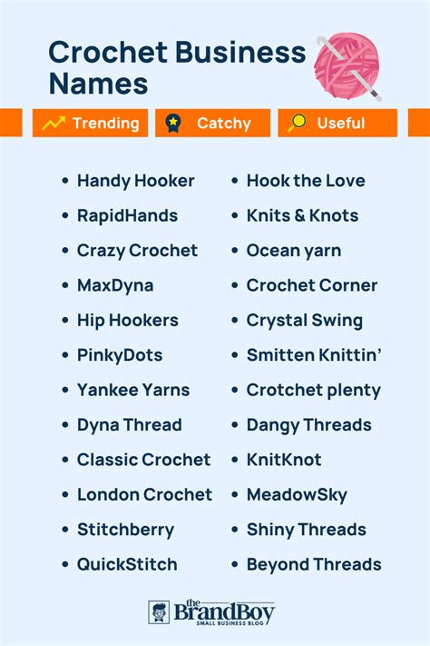 Crochet Business Names