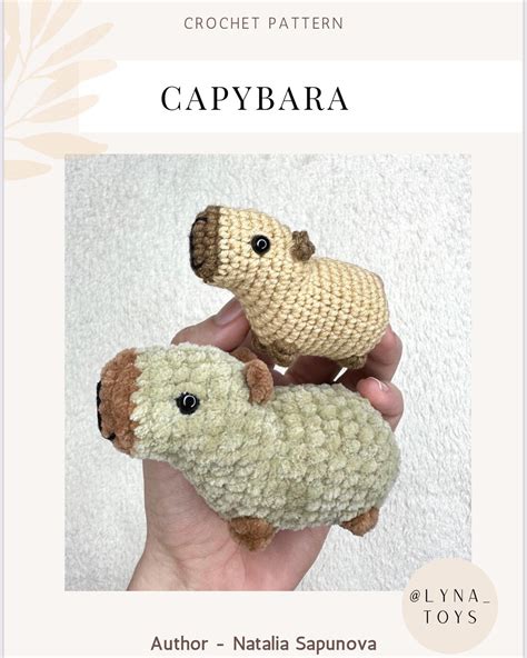Crochet Capybara Pattern Free