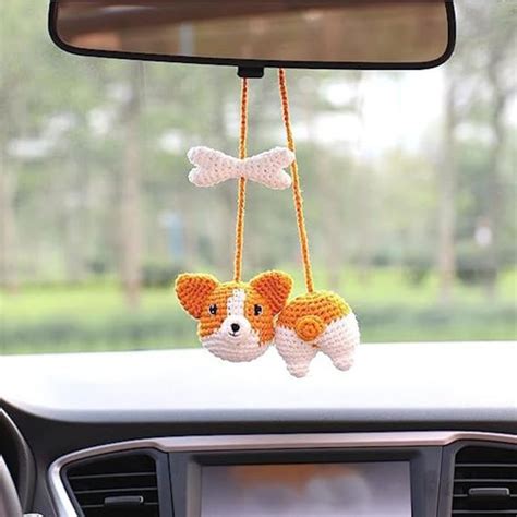 Crochet Car Mirror Charm