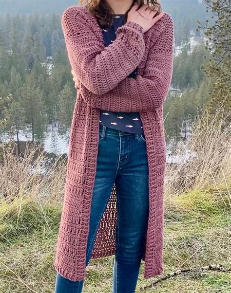 Crochet Cardigan Duster