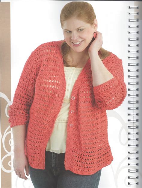 Crochet Cardigan Plus Size