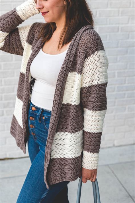 Crochet Cardigan Striped