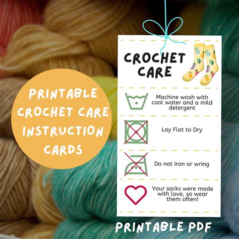 Crochet Care Instructions