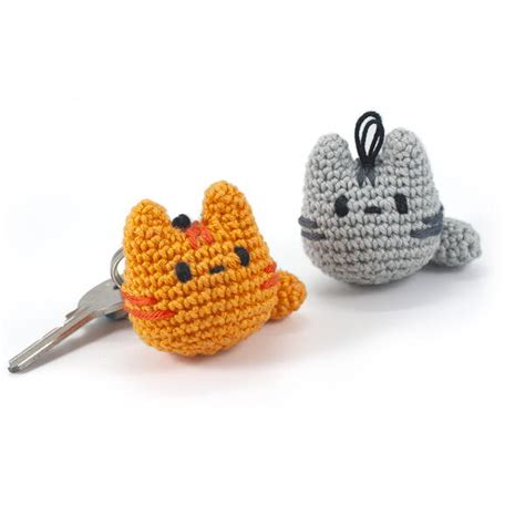 Crochet Cat Keychain