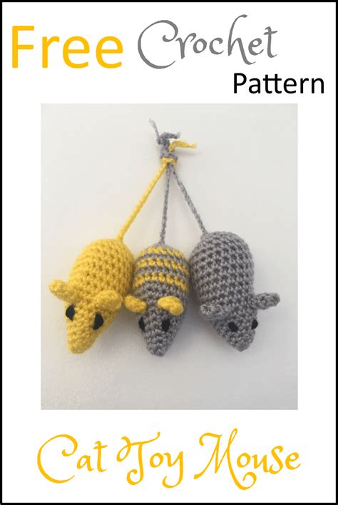 Crochet Cat Mouse Toy