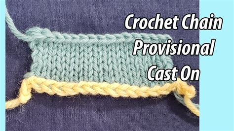 Crochet Chain Provisional Cast On