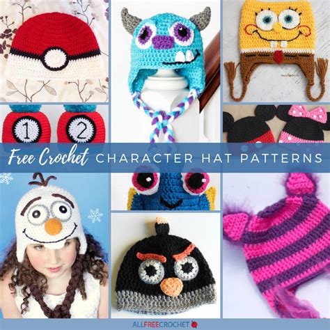 Crochet Character Hats