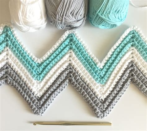 Crochet Chevron Baby Blanket