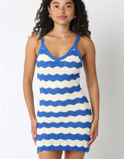 Crochet Chevron Dress